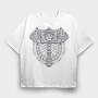Knot Viking Mjolnir, Tricou Oversize Barbati (Unisex)