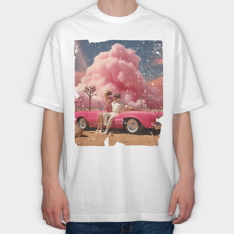 Couple Explosion, Tricou Oversize Barbati (Unisex)