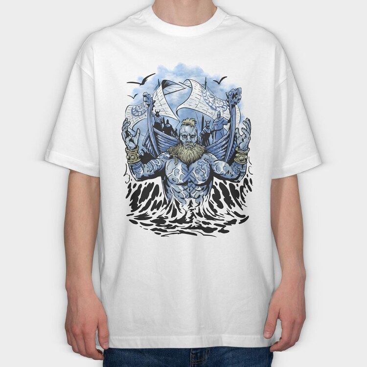 Viking Sea, Tricou Oversize Barbati (Unisex)