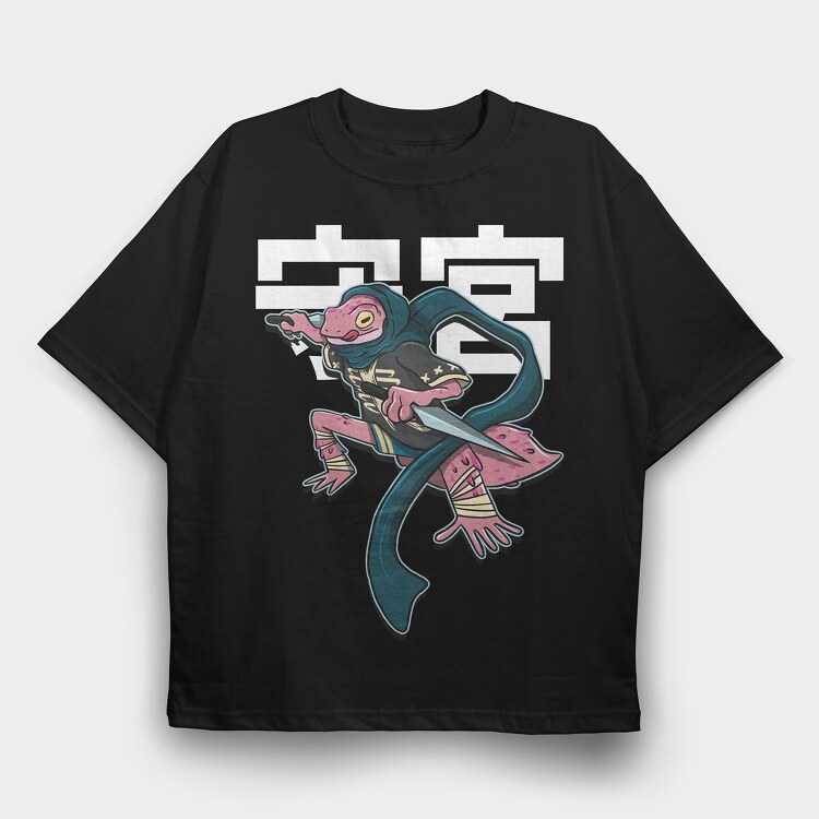 Gecko Sword, Tricou Oversize Barbati (Unisex)