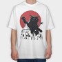 Black Catzilla, Tricou Oversize Barbati (Unisex)