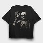 Skeleton Ok, Tricou Oversize Barbati (Unisex)
