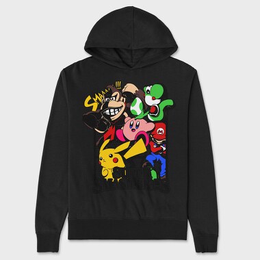 Super Smash Bros, Hanorac Oversize Barbati (Unisex)