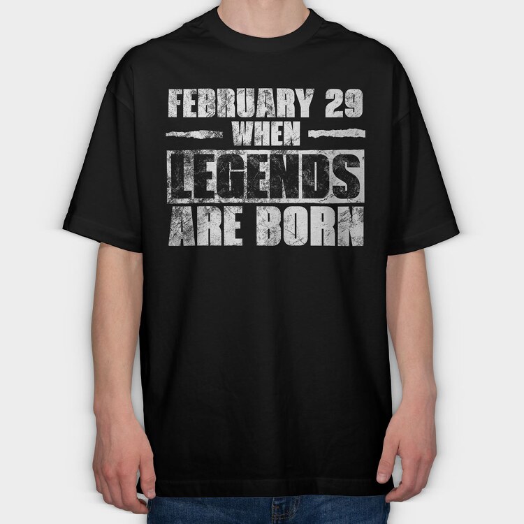 Vintage Grunge Birthday Quote, Tricou Oversize Barbati (Unisex)