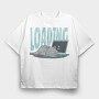 Lazy Cat, Tricou Oversize Barbati (Unisex)