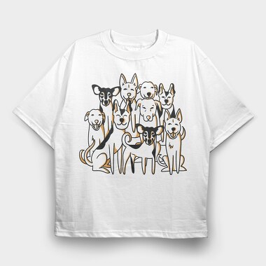 Pariah Dogs, Tricou Oversize Barbati (Unisex)