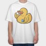 Bodybuilder Duck, Tricou Oversize Barbati (Unisex)