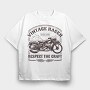 Vintage Racer, Tricou Oversize Barbati (Unisex)