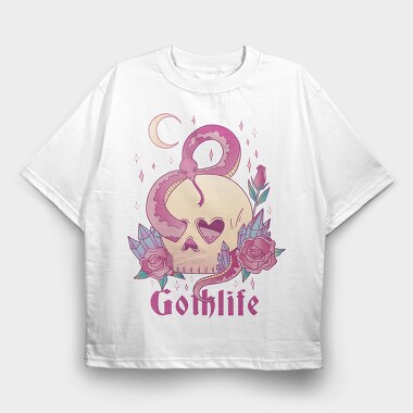 Pastel Goth Life, Tricou Oversize Barbati (Unisex)