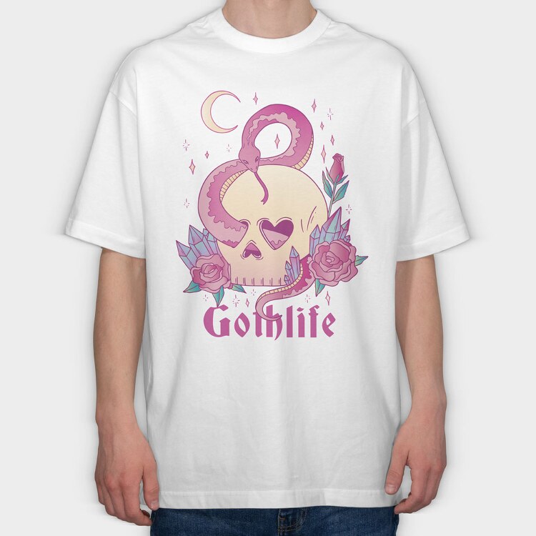 Pastel Goth Life, Tricou Oversize Barbati (Unisex)