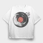 Vinyl Record, Tricou Oversize Barbati (Unisex)