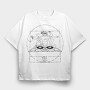 Vitruvian Dj, Tricou Oversize Barbati (Unisex)