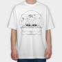 Vitruvian Dj, Tricou Oversize Barbati (Unisex)
