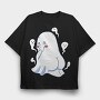 Cute Ghost, Tricou Oversize Barbati (Unisex)