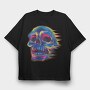 Skull Effect Colorful, Tricou Oversize Barbati (Unisex)