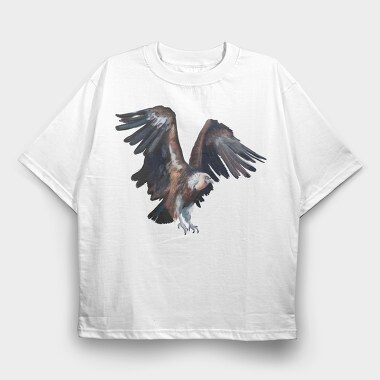 Vulture Painting, Tricou Oversize Barbati (Unisex)