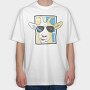 Goat With Sunglasses, Tricou Oversize Barbati (Unisex)