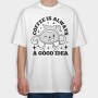 Good Idea Coffee, Tricou Oversize Barbati (Unisex)
