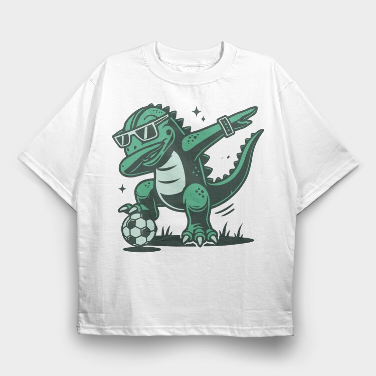 Dabbing Trex, Tricou Oversize Barbati (Unisex)