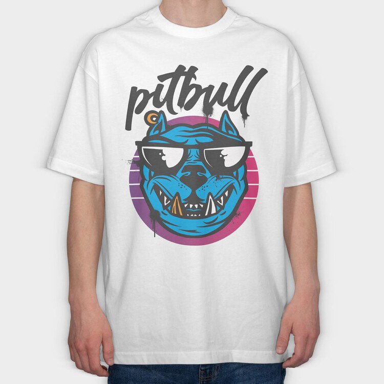 Pitbull 2, Tricou Oversize Barbati (Unisex)