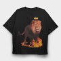 Lion Kingdom, Tricou Oversize Barbati (Unisex)