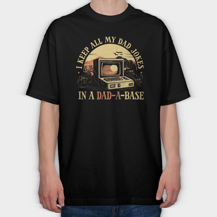 Dad Joke Database, Tricou Oversize Barbati (Unisex)