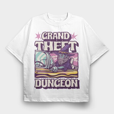 Grand Theft Dungeon, Tricou Oversize Barbati (Unisex)