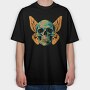 Butterfly Skull, Tricou Oversize Barbati (Unisex)