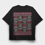 Skulls Ugly Sweater, Tricou Oversize Barbati (Unisex)