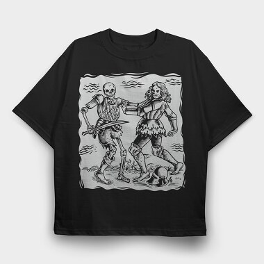 Dance Macabre, Tricou Oversize Barbati (Unisex)