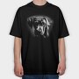 Greatdane Puppy Monochrome, Tricou Oversize Barbati (Unisex)