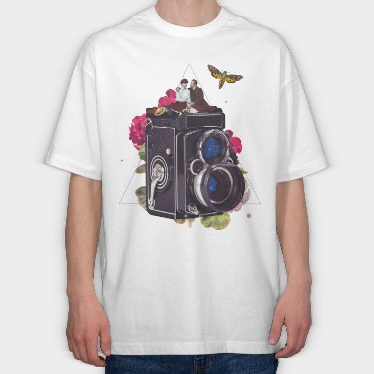 Camera Lovers, Tricou Oversize Barbati (Unisex)