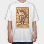 Pixelart Tarot Card the Device, Tricou Oversize Barbati (Unisex)