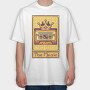 Pixelart Tarot Card the Music, Tricou Oversize Barbati (Unisex)
