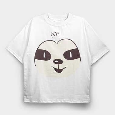 Sloth Face, Tricou Oversize Barbati (Unisex)