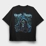 Death Awaits Grim, Tricou Oversize Barbati (Unisex)