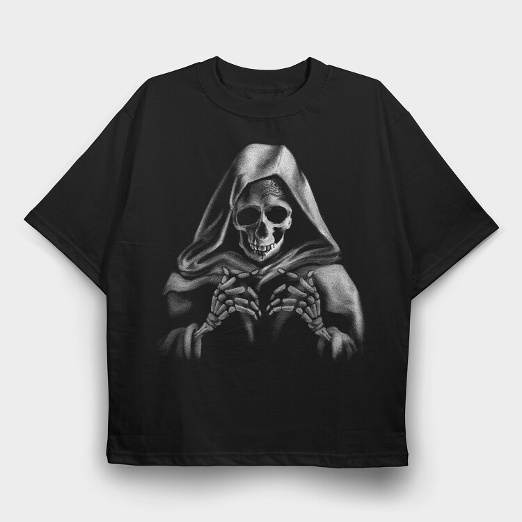 Death Skull, Tricou Oversize Barbati (Unisex)