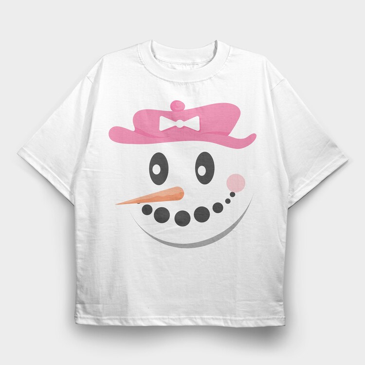 Snow Man Face 4, Tricou Oversize Barbati (Unisex)