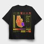Digital Heart Robot, Tricou Oversize Barbati (Unisex)