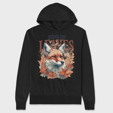 King of Leaves Fox, Hanorac Oversize Barbati (Unisex)