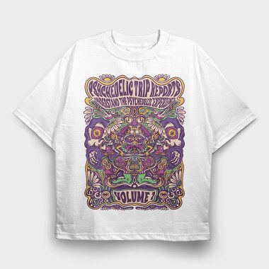 Psichedelic Experience, Tricou Oversize Barbati (Unisex)