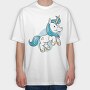 Magic Unicorn, Tricou Oversize Barbati (Unisex)