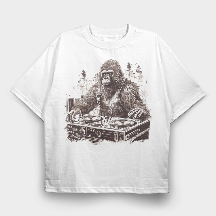 Dj Bigfoot, Tricou Oversize Barbati (Unisex)