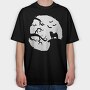 Pug Halloween, Tricou Oversize Barbati (Unisex)