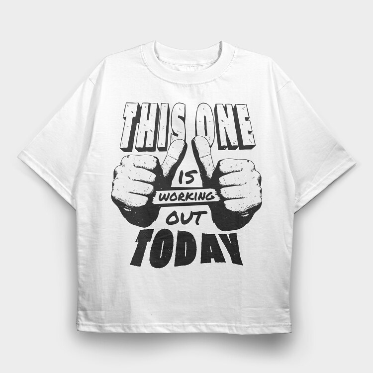 Working Out, Tricou Oversize Barbati (Unisex)