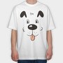 Dog Face, Tricou Oversize Barbati (Unisex)