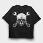 Mechanic Skull Wrench, Tricou Oversize Barbati (Unisex)