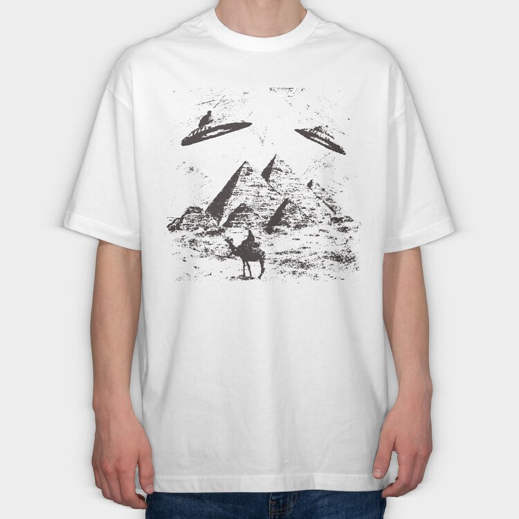 Pyramid Ufo, Tricou Oversize Barbati (Unisex)