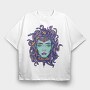 Medusa Face, Tricou Oversize Barbati (Unisex)