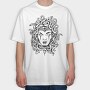 Medusa Head Monochrome, Tricou Oversize Barbati (Unisex)
